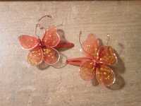 Spinki w kształcie motylow
