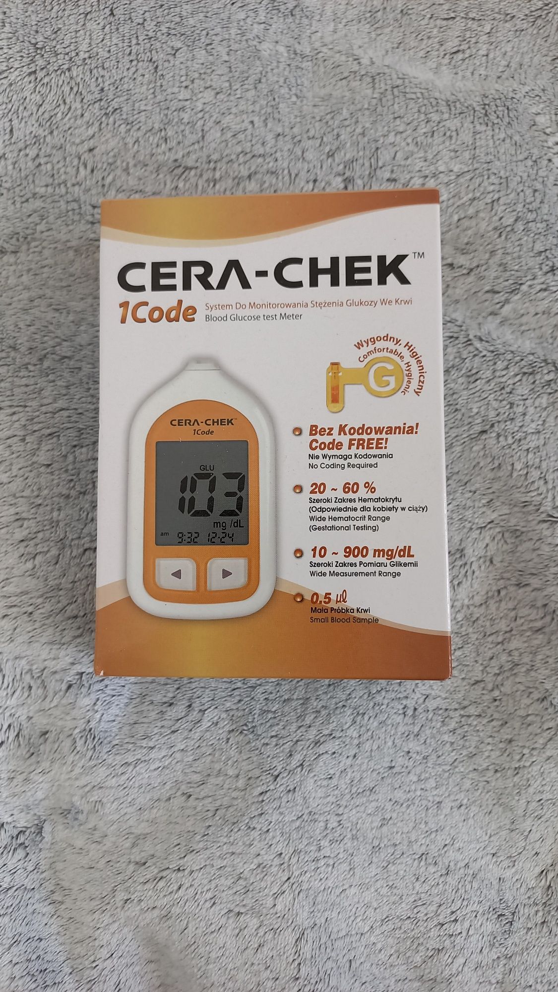 Glukometr Cera Chek - Nowy! Szybka wysyłka HiT! Polecam!