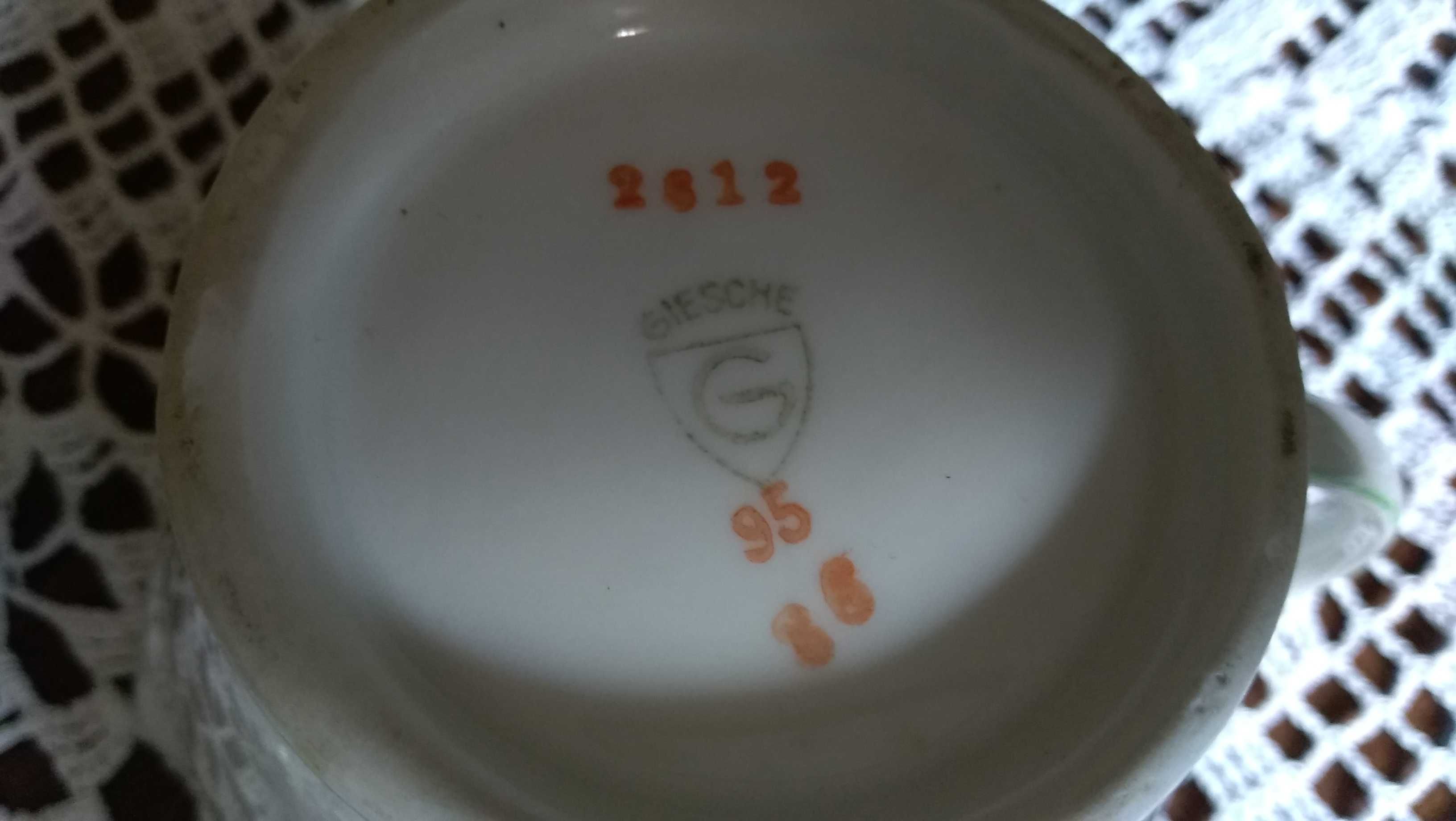 cukiernica i mlecznik porcelana Giesche