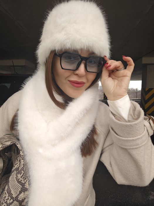 Пов'язка на голову тепла зимова хутрова хутряна