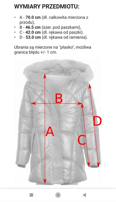 KURTKA ZIMOWA dziewczęca 134/140 

- kurtka
