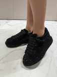 Buty sneakersy alexander mcqueen rozm 39 czarne z krysztalkami