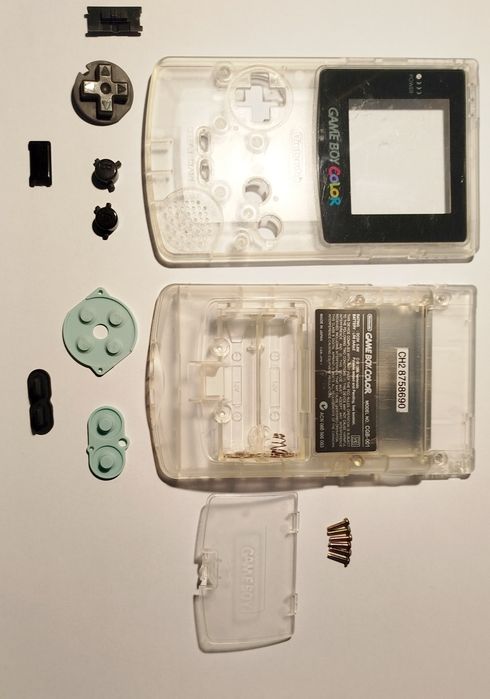 Carcaça Game Boy color transparente