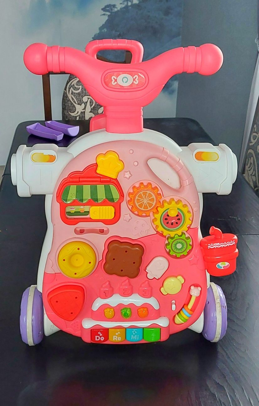 Багатофункціональні ходунки Woopie Baby 5 в 1 рожеві