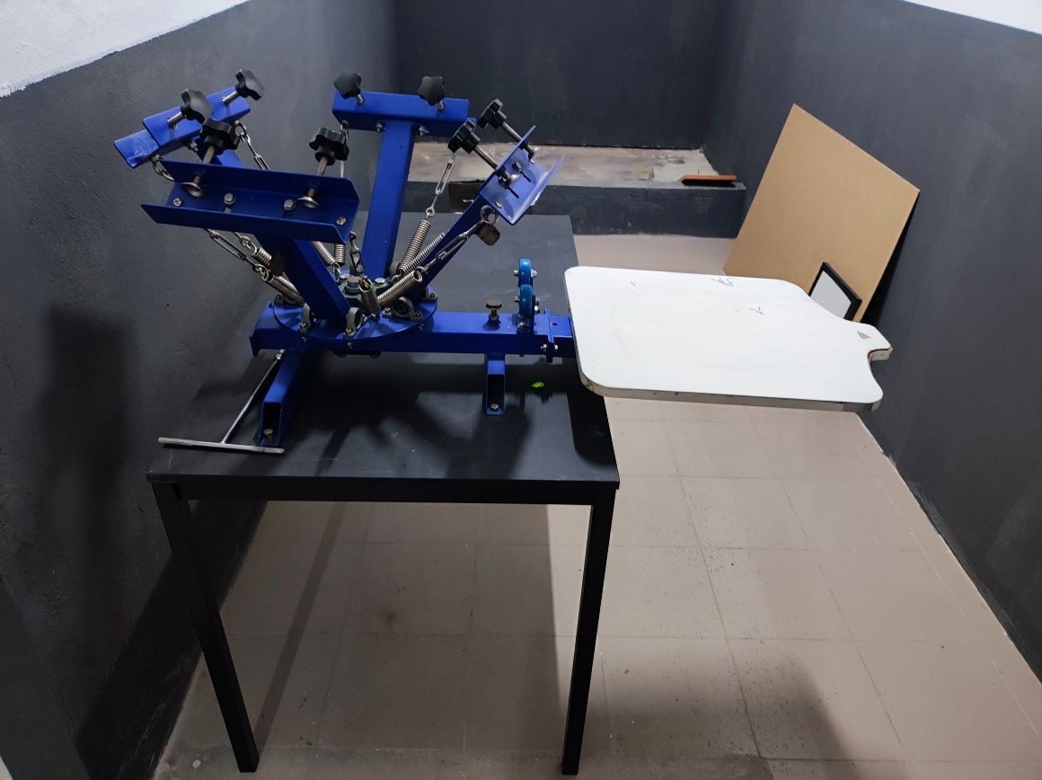 Carrocel de impressão serigrafia
