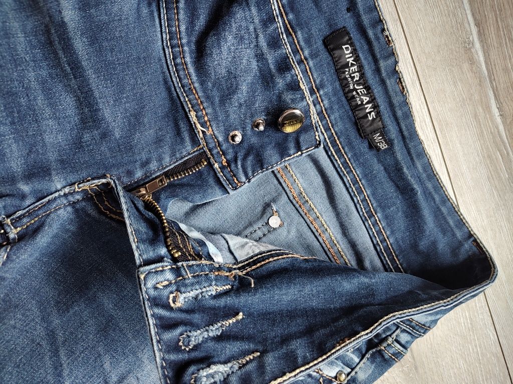Damskie spodnie jeansowe r. M bawelna