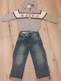 Komplet (sweter+jeansy) dla chłopca 18mcy