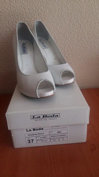 Buty ślubne La Boda z kryształkami swarovski 37