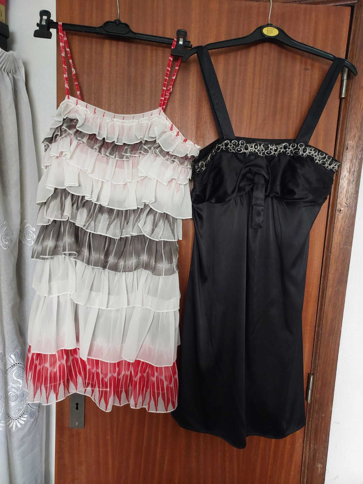 Vestidos e macacões e biquini novos