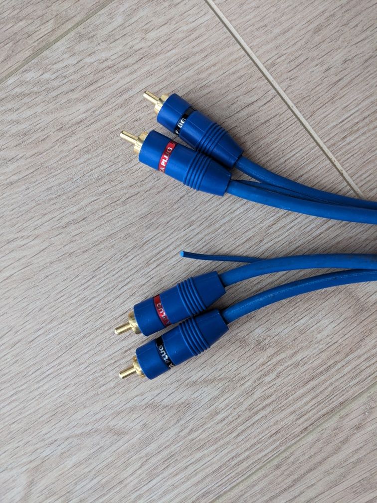 Межблочный кабель\міжблочний кабель 2xRCA-2xRCA 5m та 2xRCA-4xRCA 5m