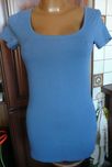 Bluzka niebieska tshirt 36/38 Vero Moda