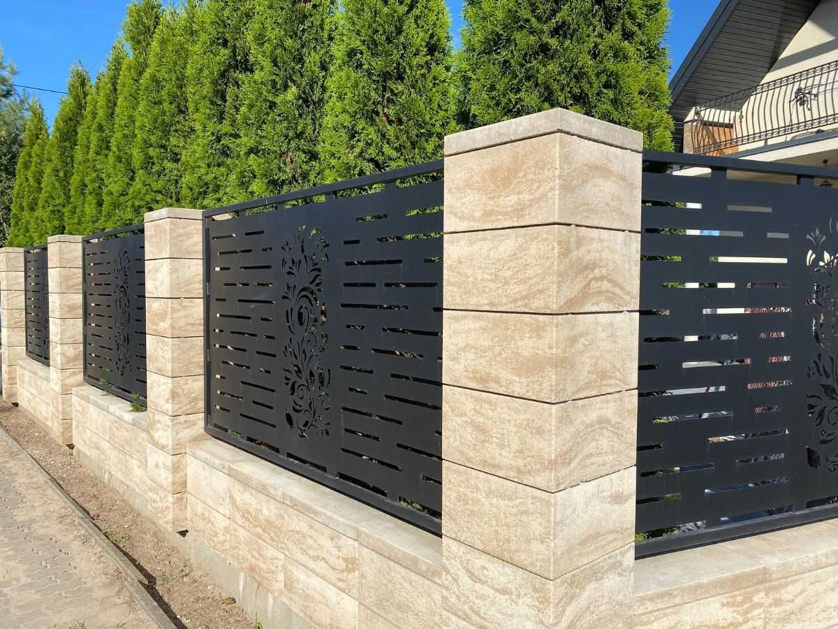 Bloczki ogrodzeniowe 50x20 Konekt Gra,Stal,Nox,Lux,