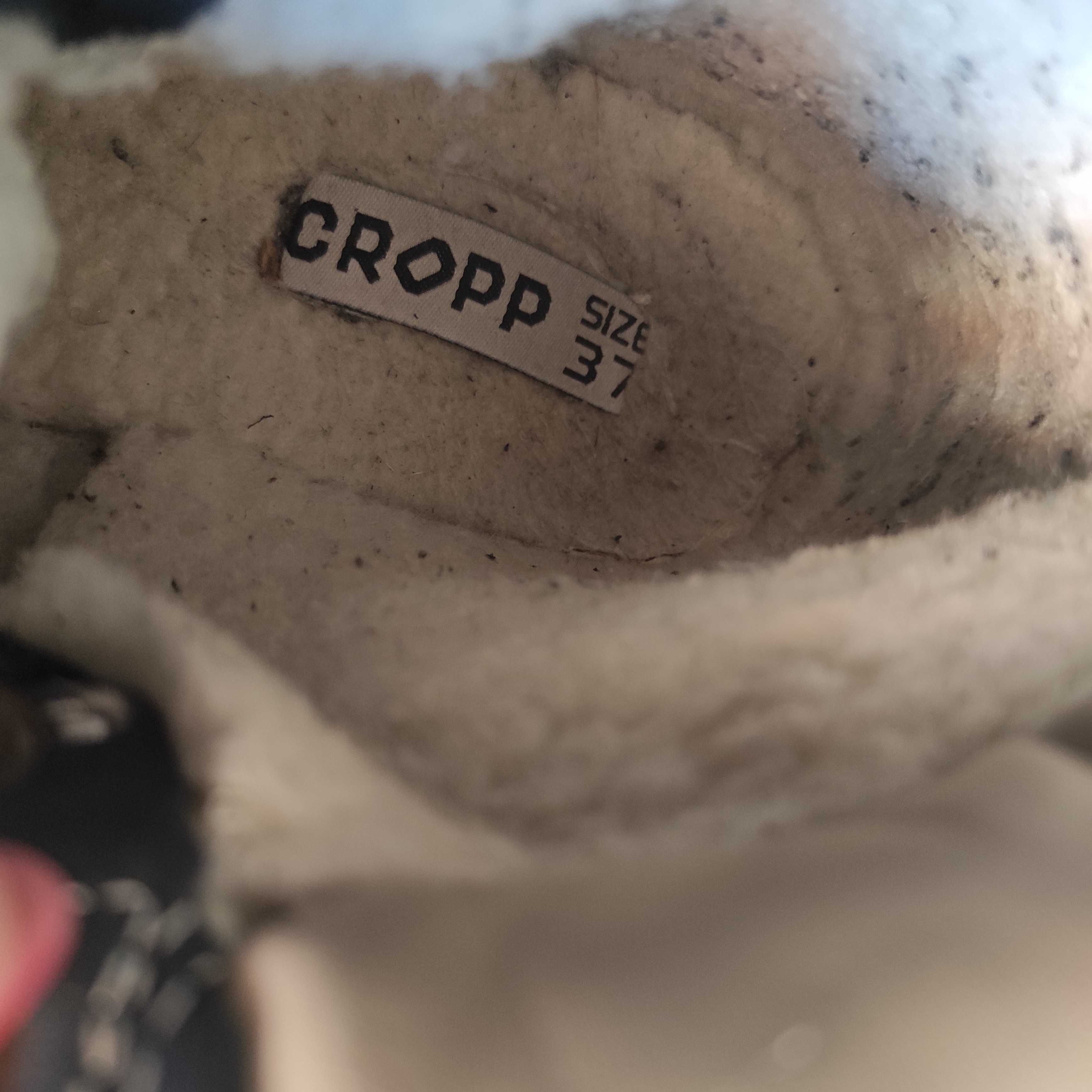 Buty Cropp chłopięce zimowe granatowe super stan 37