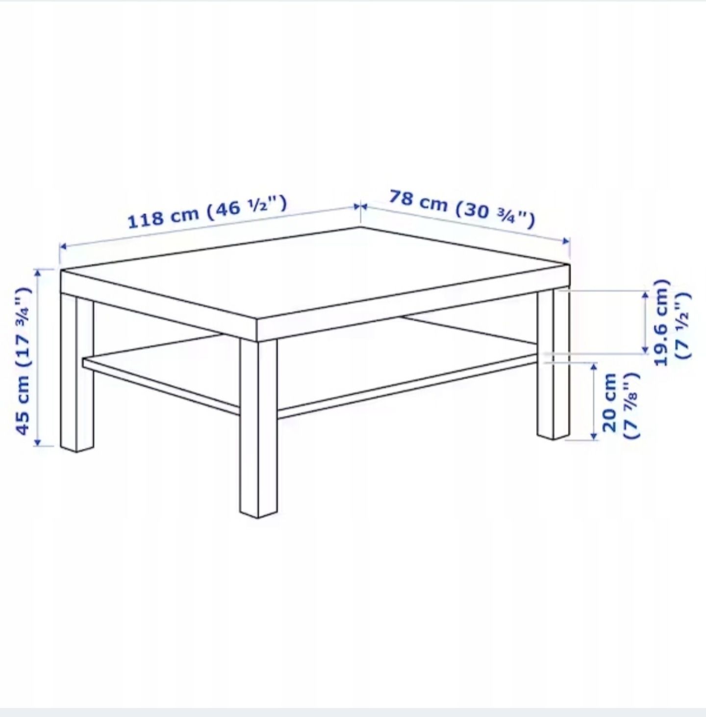 Lack Ikea stolik