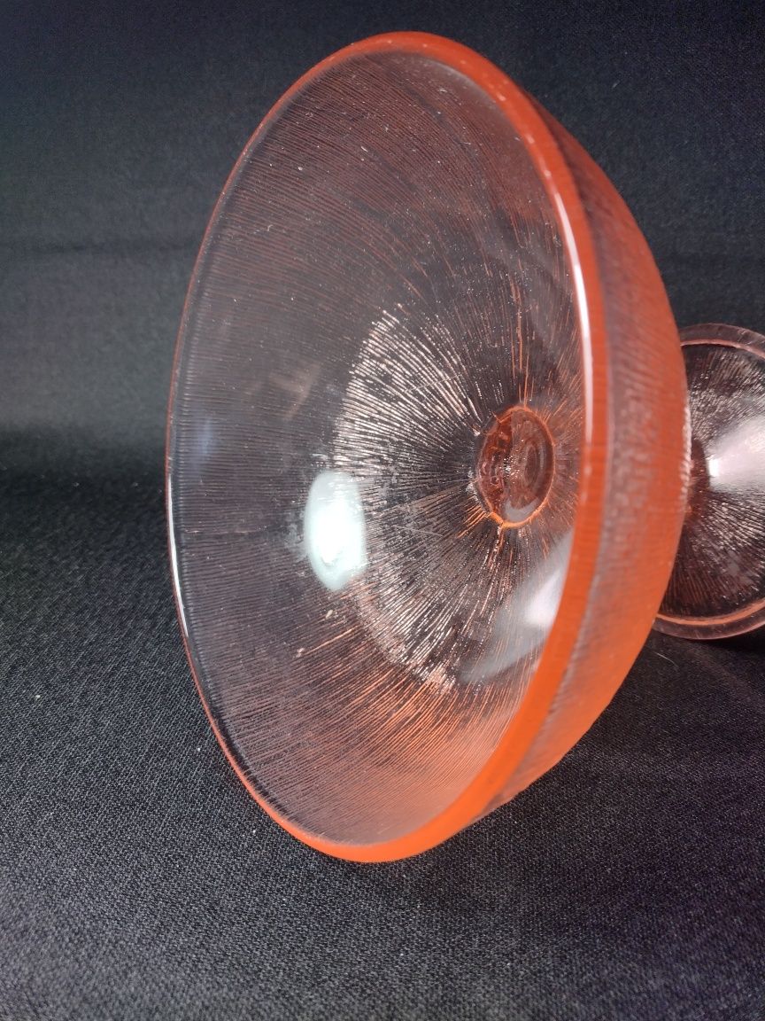 Owocarka Cora HSG Ząbkowice szkło barwione w masie kolor rozalinowy