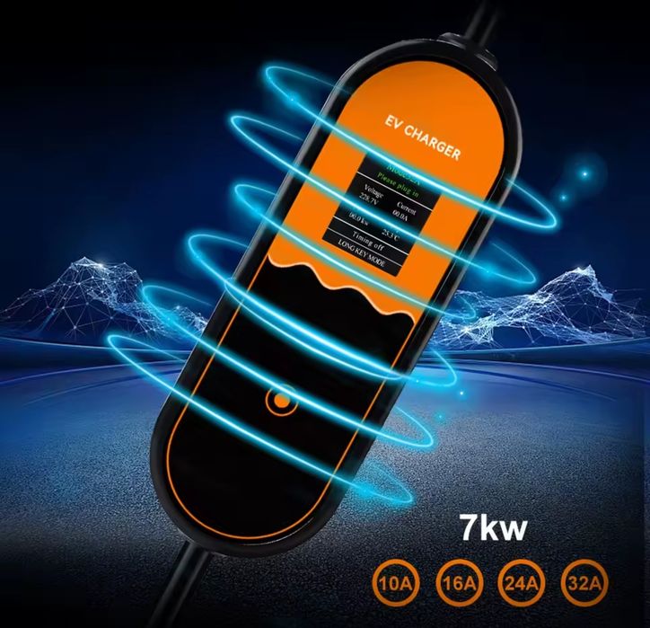 7кВт Type 2 3.5м зарядка для електро автомобіля зарядне тайп 2 Європа