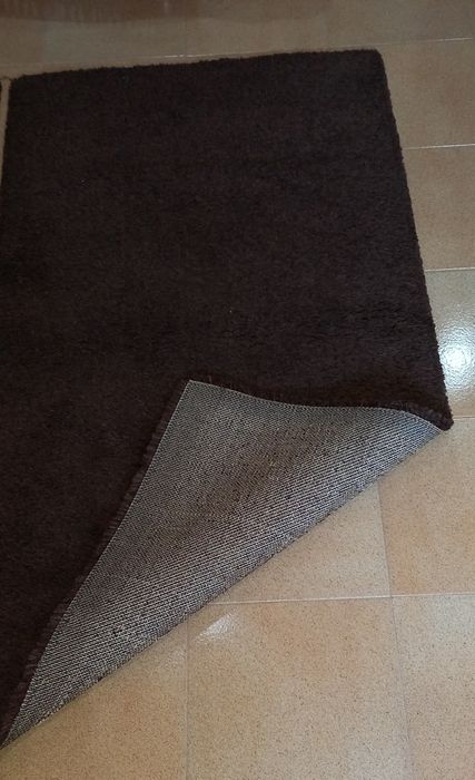 2 Tapetes de quarto de pelo curto castanhos