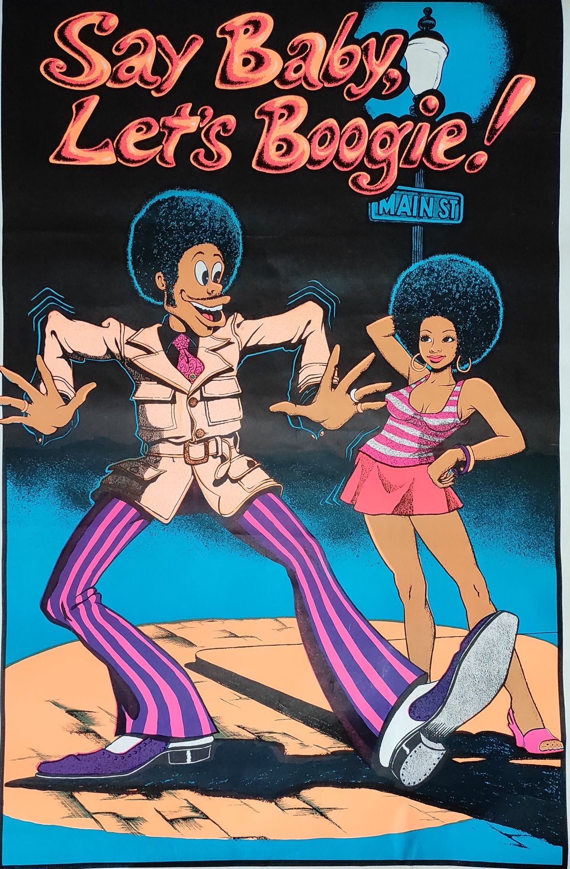 Say Baby Let's Boogie plakat, poster 1972  USA 89x58 cm