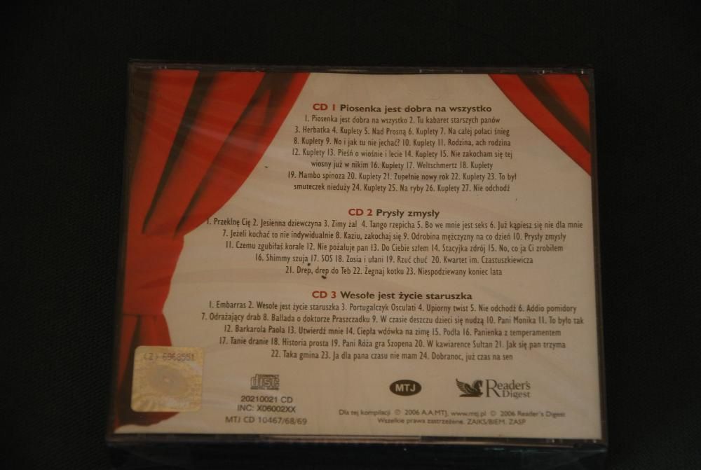 Piosenki Kabaretu Starszych Panów - zestaw trzech nowych płyt CD,folia