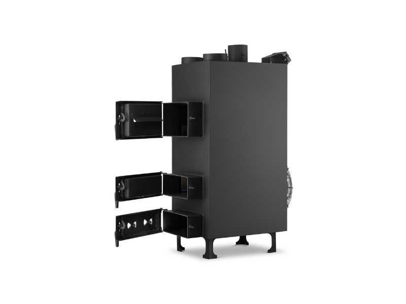 Piec nadmuchowy z nadmuchem dmuchawa HIGHER PN3 o mocy 25 kW ECODESIGN