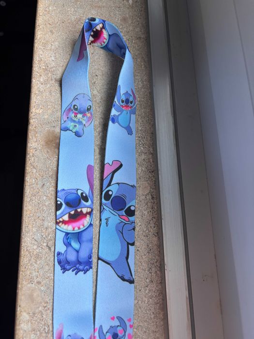 Fita Porta-Chaves / Porta-Cartões – Stitch Azul