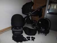 Roan ivi 2.0 Czarny 3w1 Tapicerki Super stan Fotelik Cybex
