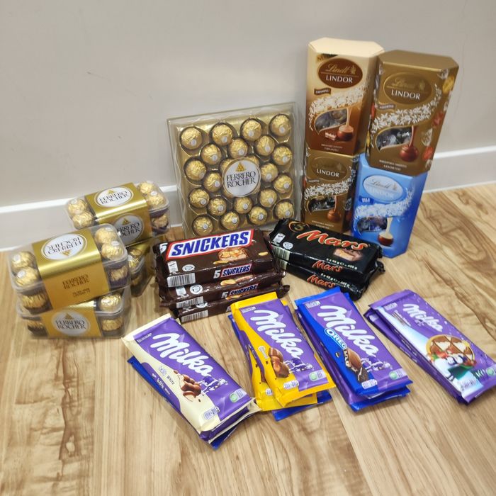 Słodycze Lindor Snickers milkay