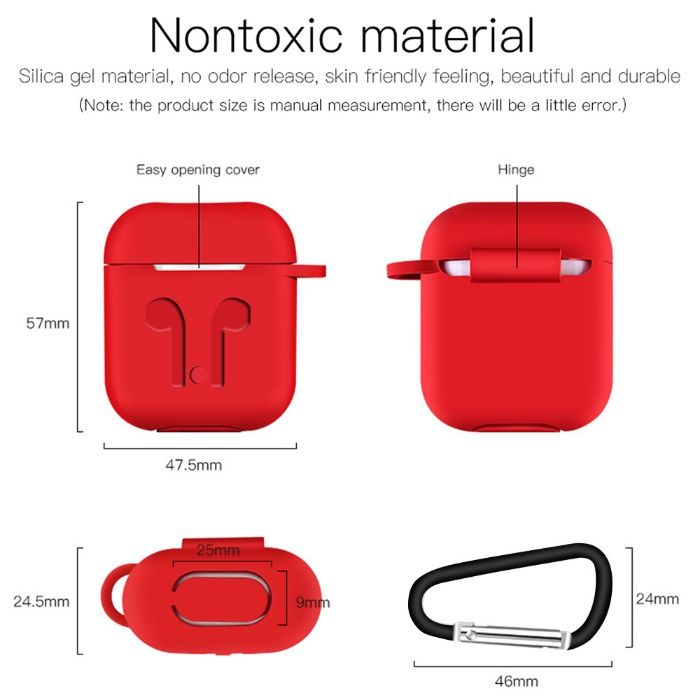 Airpods Cover - Capas para Apple AirPods / I9S / I10 (AirPods n/incl)