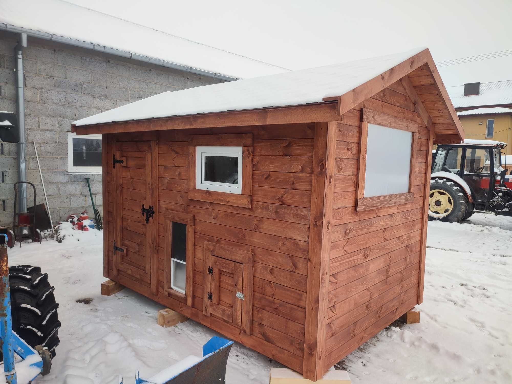 OCIEPLONY kurnik dla KUR, kaczek, 200x300x210 Producent WoodStuff