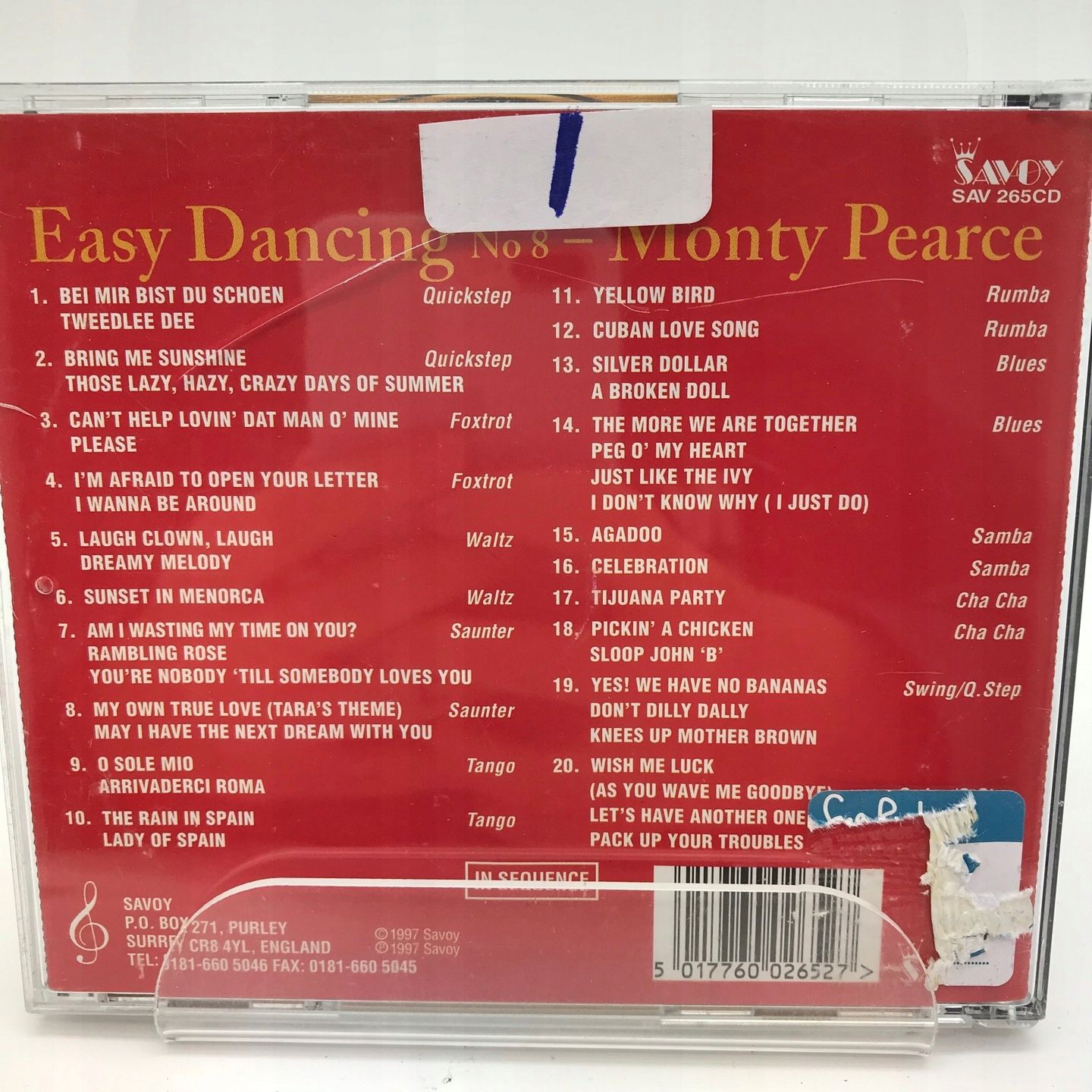 Cd - Monty Pearce - Easy Dancing No.8