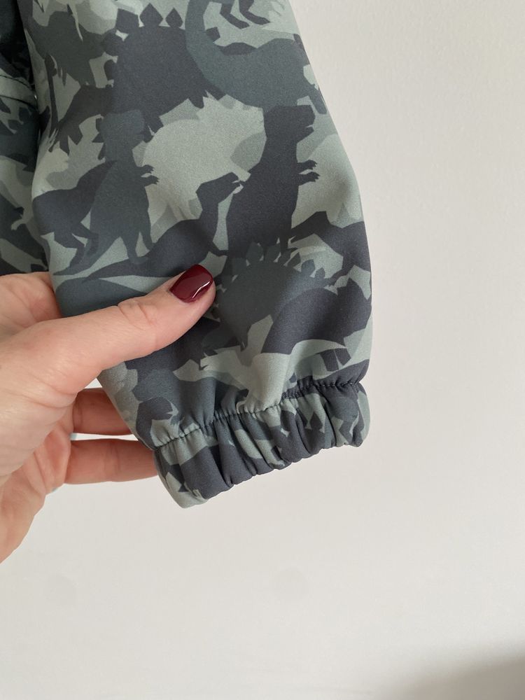 Kurtka softshell 86 w dinozaury friends jak lindex miętowa zielona