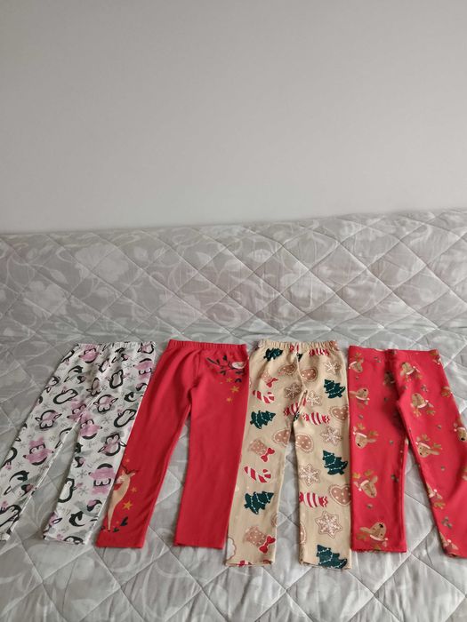 Zestaw Ubrań dla Dziewczynki ŚWIĄTECZNE Zestaw 15 SZT Rozmiar 110-116