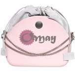 organizer OBAG MOON LIGHT worek elegancki welur jasno szary OMAY