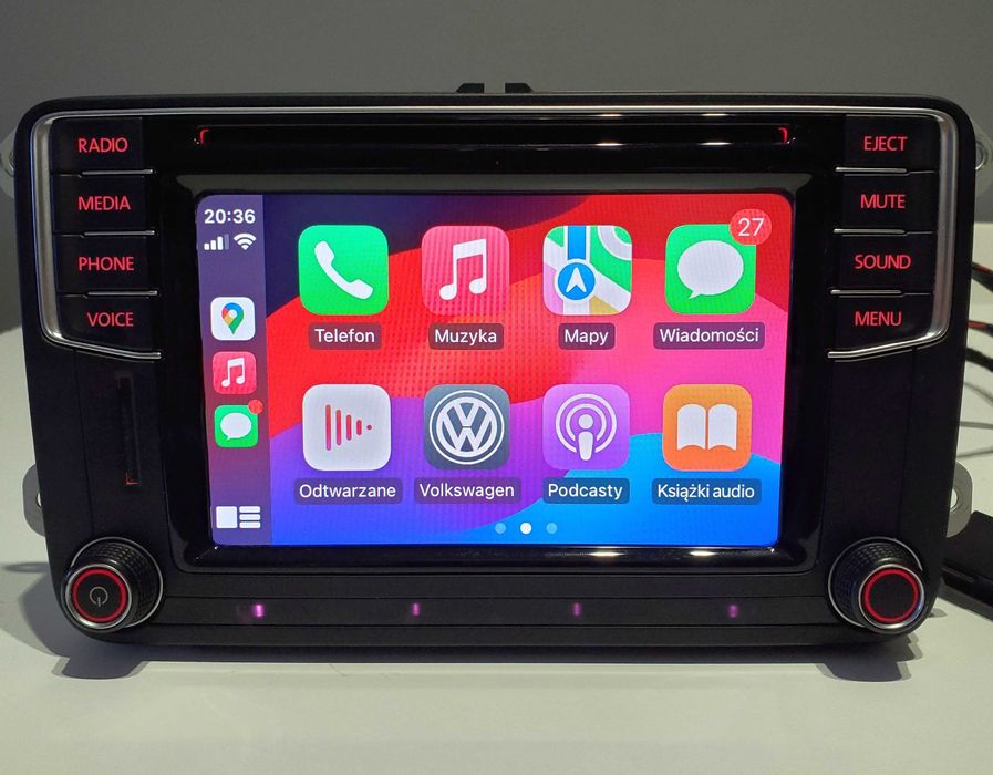 Radio VW MIB2 PQ Composition Media Carplay Android Auto Full Wrocław
