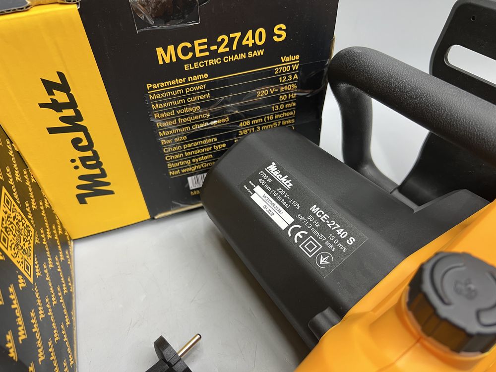 Пила цепная Machtz MCE-2740S 2700 Вт Гарантия Бесплатная доставка
