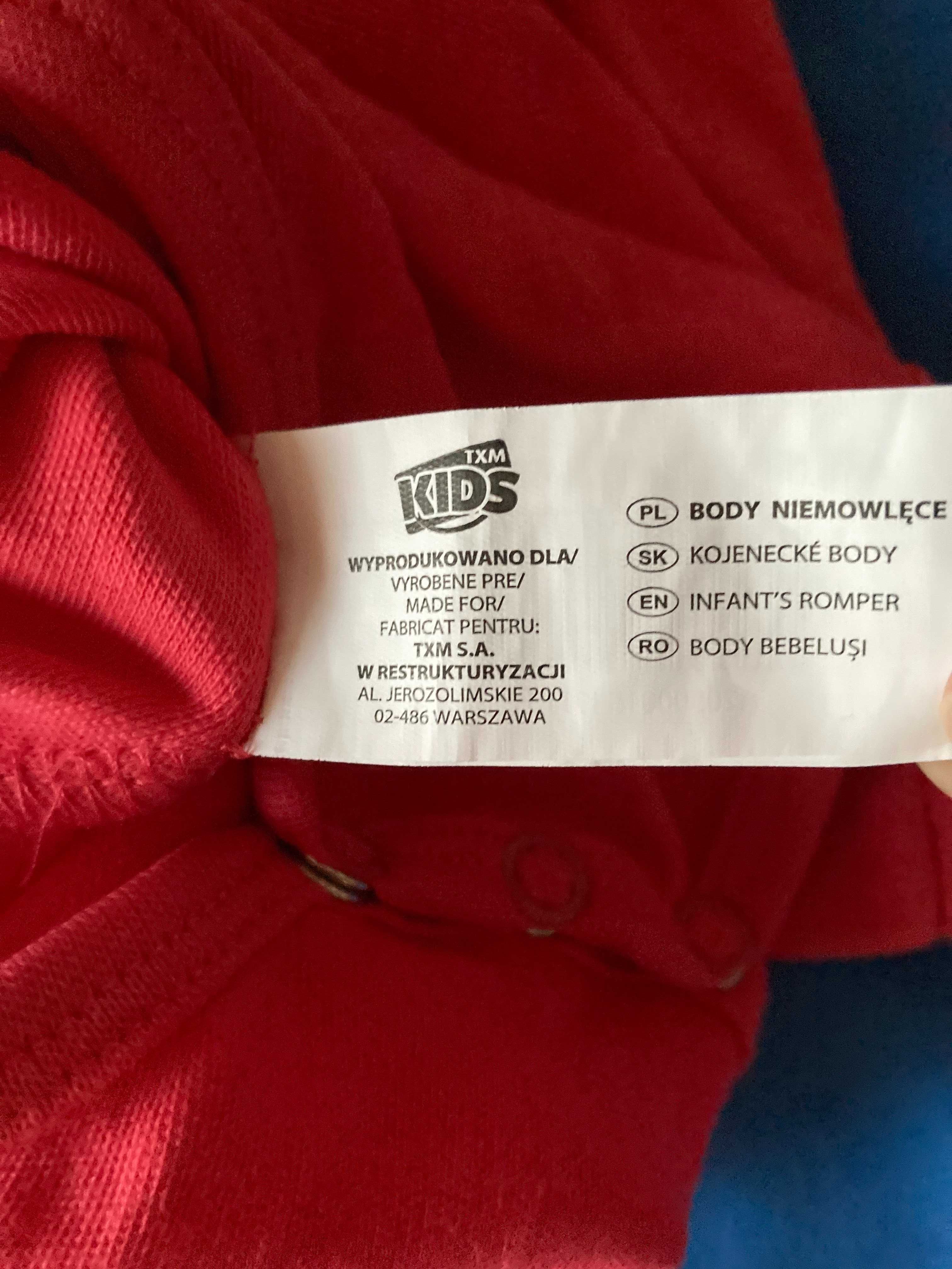 Body niemowlęce rozmiar 80