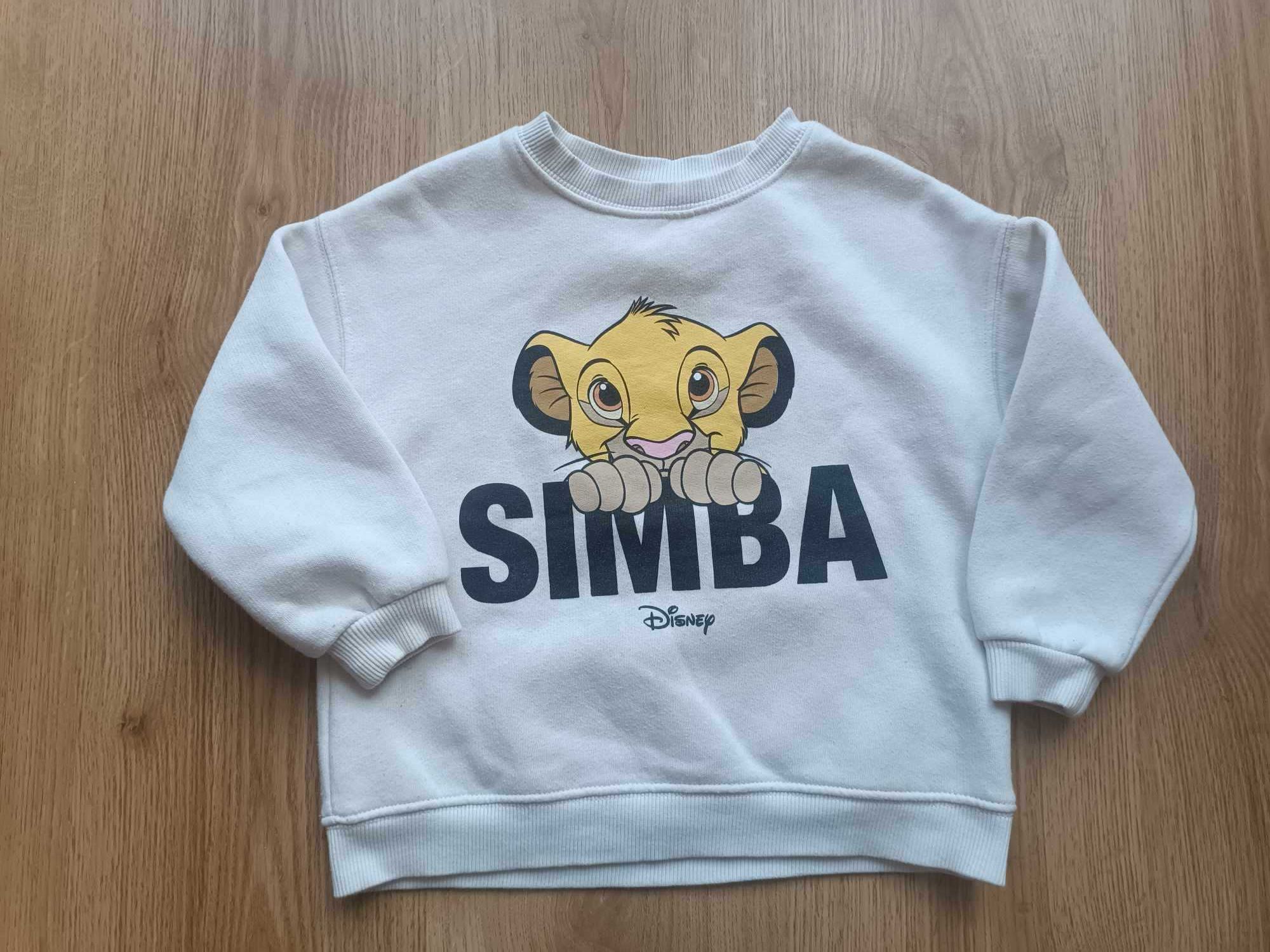 Bluza 110 Zara Król Lew Simba ocieplana 4-5 chłopięca
