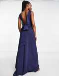 Tfnc 44 Xxl Sukienka Maxi Granatowa Bridesmaid H12294