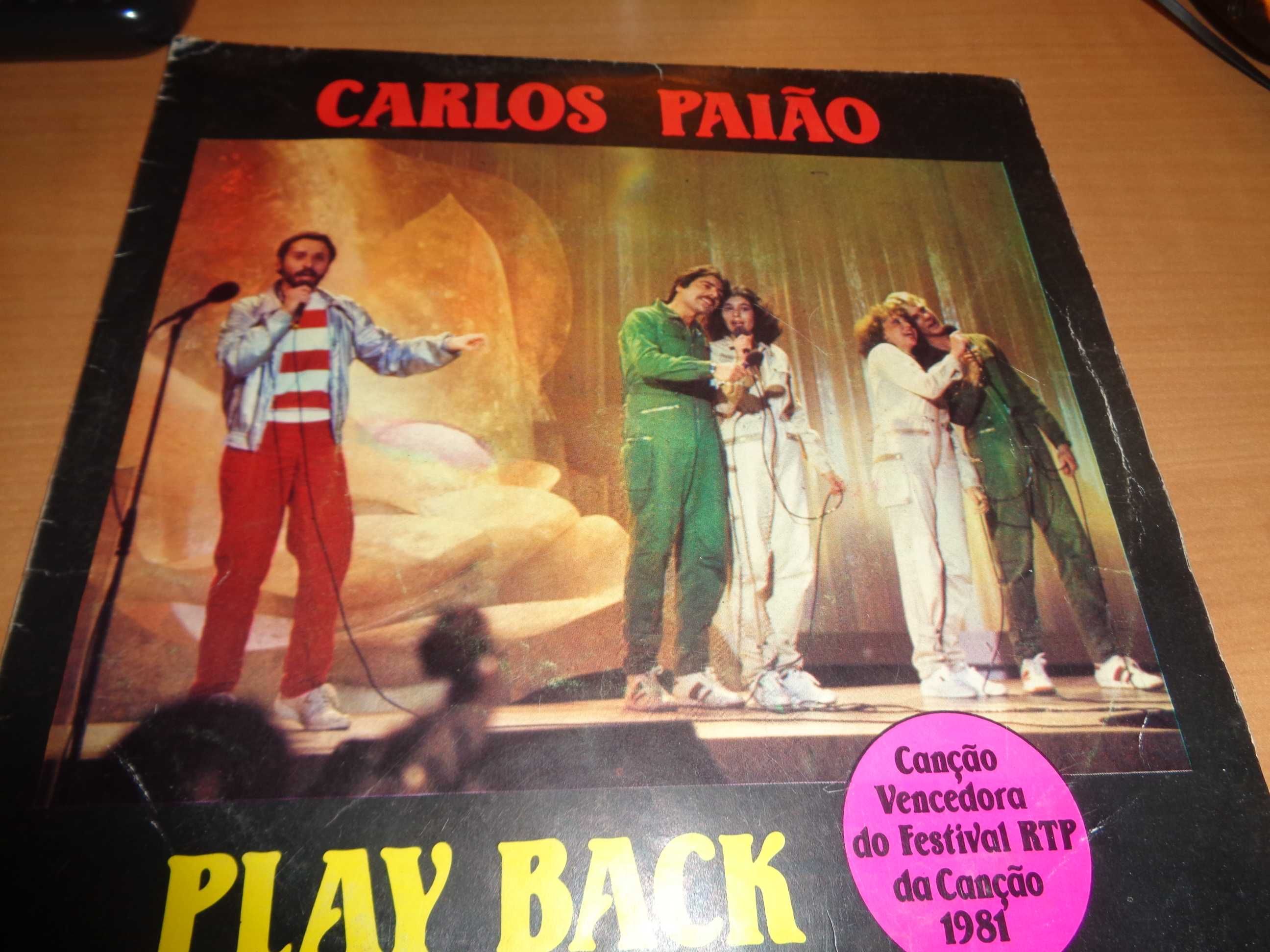 Disco Vinil Single Carlos Paião Play Back Oferta do Envio