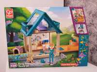 Hape Furry Friend Vet Set drewniany domek/weterynarz/ klinika Nowa