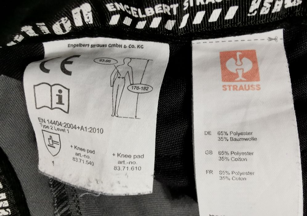 Spodnie robocze Engelbert Strauss es motion. Grafitowe, rozm 52