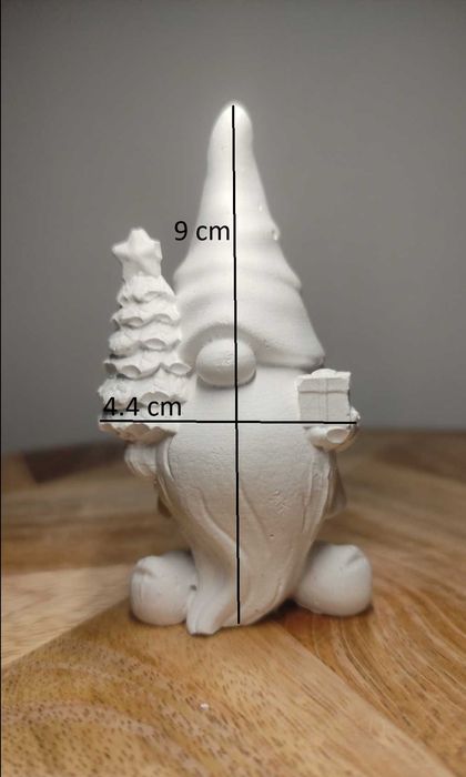Świąteczna figurka gipsowa