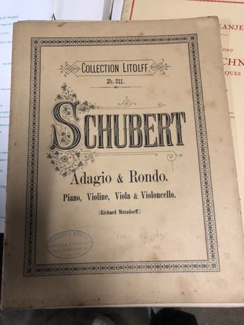 Schubert - Piano, violino, viola e violoncelo