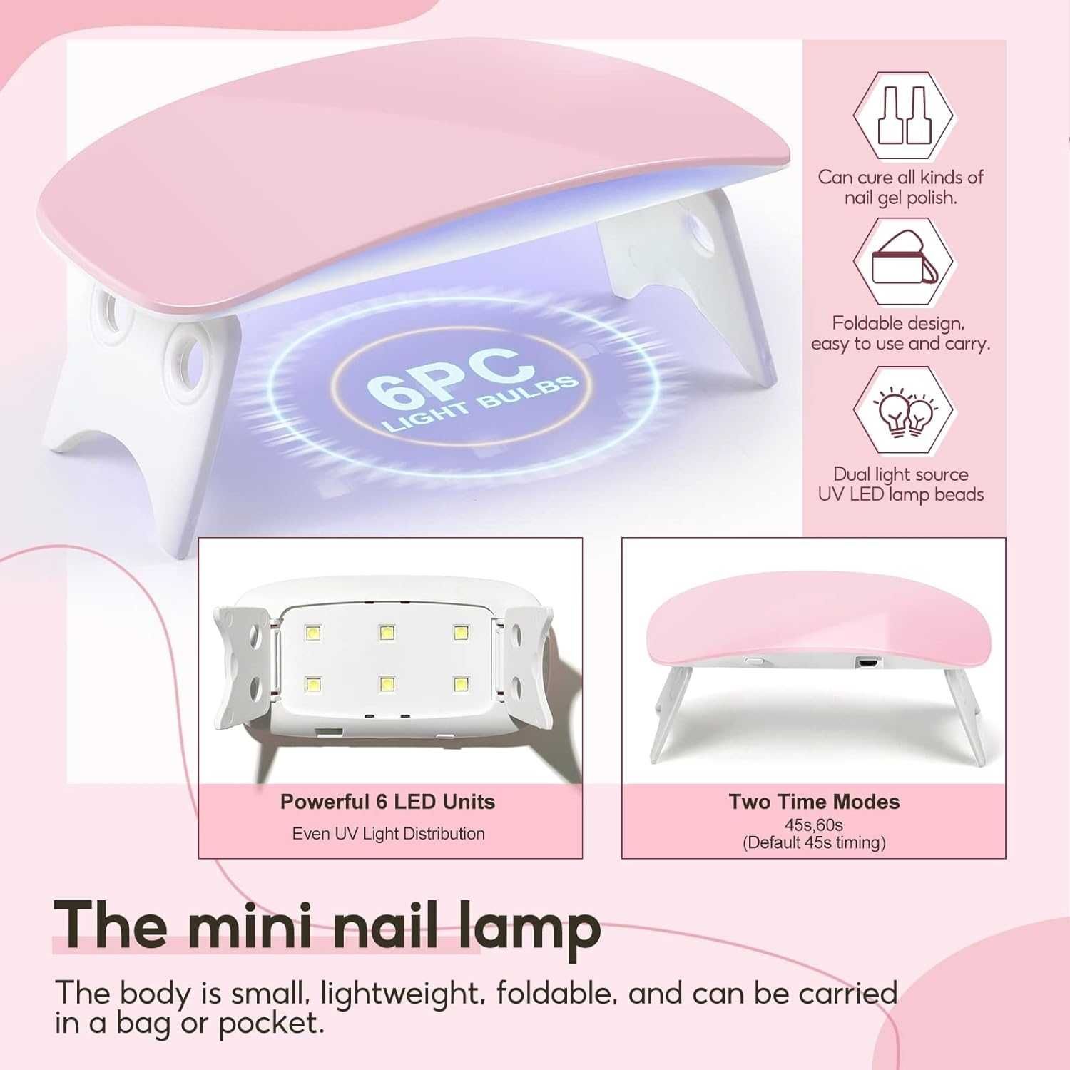 Kit de unhas acrilico completo + forno + broca