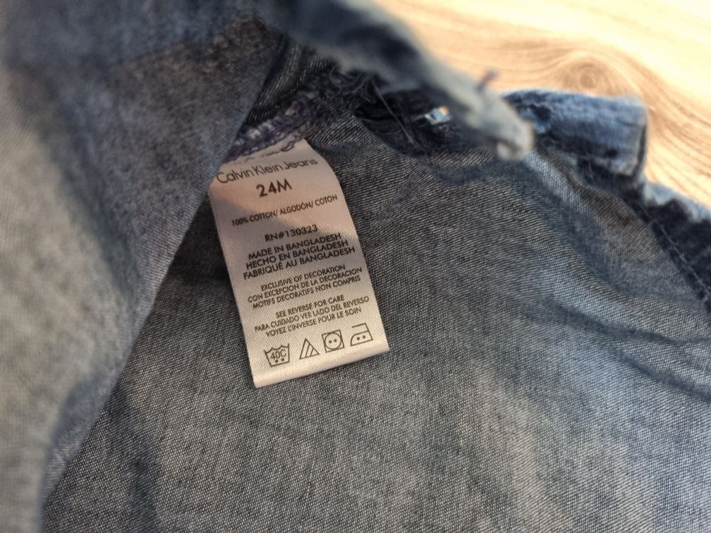 Sukienka tunika bluzeczka Calvin Klein jeans  18-24m