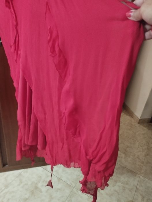 Vestido mango vermelho