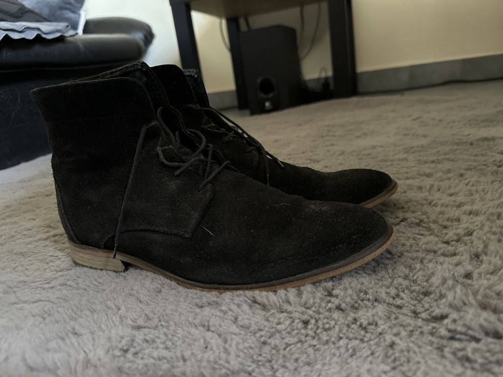 Buty Topman Zara Ryłko Sztyblety Skóra 40