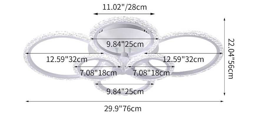 Lampa sufitowa LED w kolorze białym Nr.541