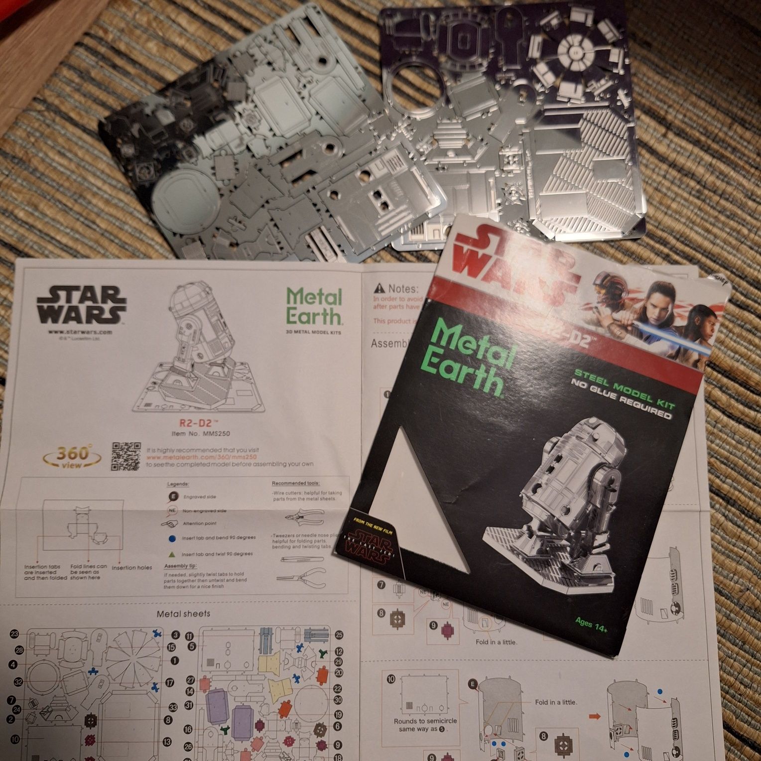 Metalowe puzzle 3D Star Wars r2-d2