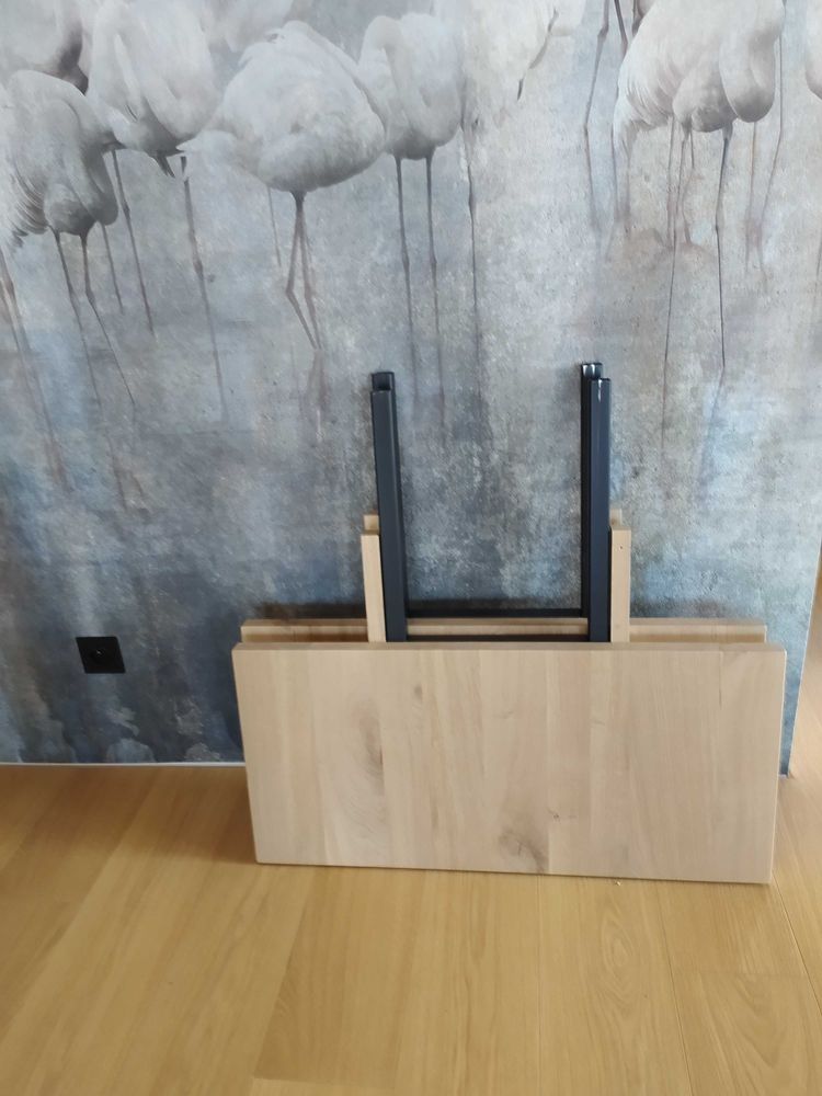 Stół dębowy bielony w stylu skandynawskim